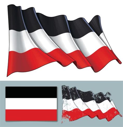 World War Two Waving Flag Set Royalty Free Vector Image