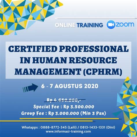 Cphrm Certified Professional In Human Resources Management Available