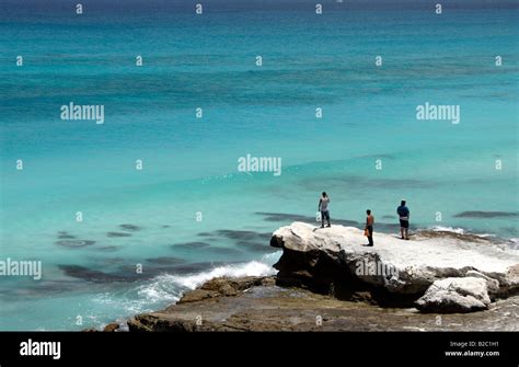 Escena de playa Cancún Península de Yucatán México América Latina Fotografía de stock Alamy