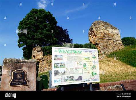 Wealdway Long Distance Footpath Information Sign And Part Of Outer