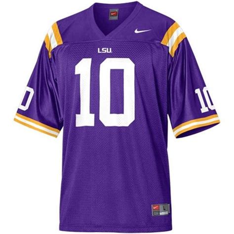 LSU Tigers #10 Joseph Addai Purple Football Jersey - Bluefink