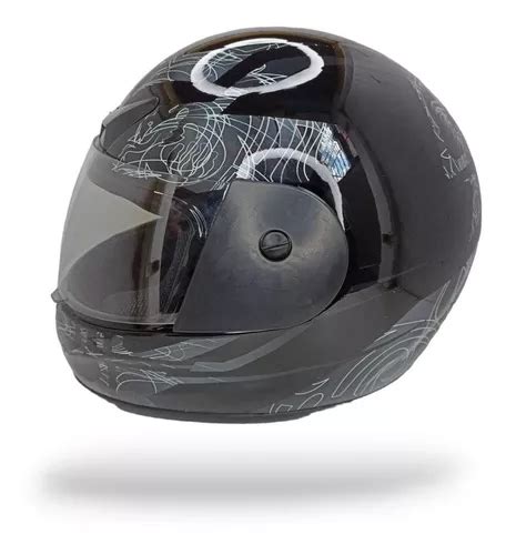 Casco Moto Cerrado Negro Gris Blanco Xl Alessia Economico Envío gratis