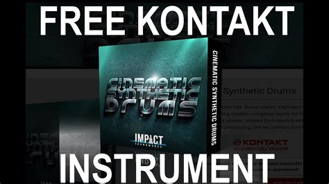 Impact Soundworks Cinematic Synthetic Drums Free Kontakt Instruments