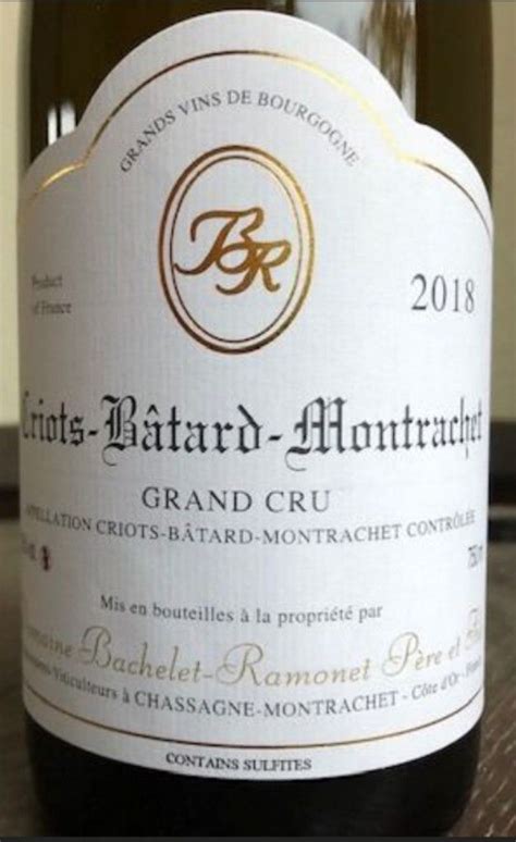 2018 Domaine Bachelet Ramonet Criots Bâtard Montrachet France