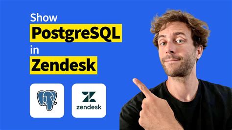 How To Show Postgresql Data In Zendesk Youtube