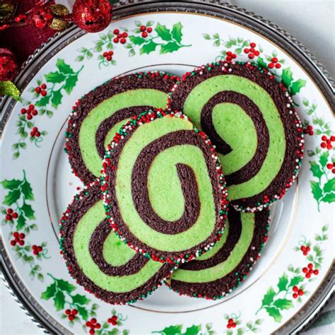 Chocolate Christmas Pinwheel Cookies - Life, Love, and Good Food