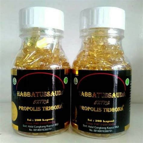 Jual Habbatussauda Extra Propolis Trigona Super Habasy 200 Kapsul Abbas