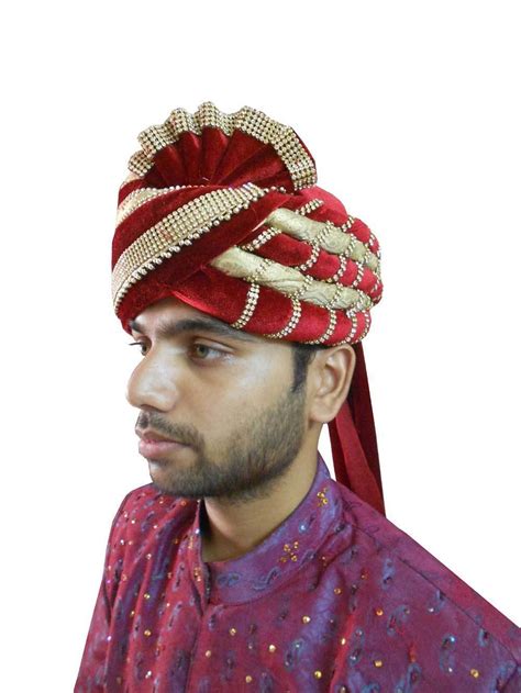 Men Hat Traditional Indian Handmade Sherwani Top Hats Turban Pagri Pag