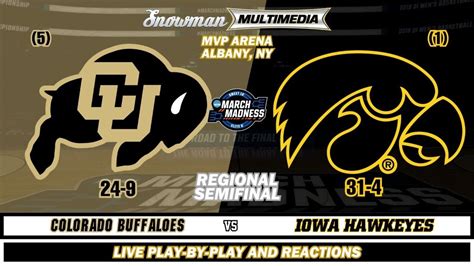 Colorado Buffaloes Vs Iowa Hawkeyes Ncaa Womens Sweet 16 Sbc 3 30