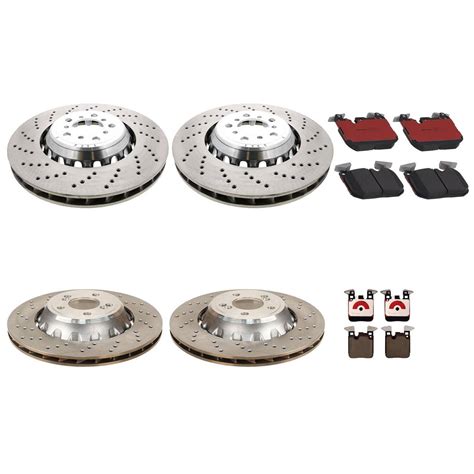 Bmw Disc Brake Pad And Rotor Kit Front And Rear Mm Mm