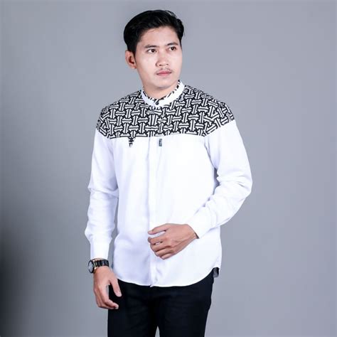 Jual Hilwa Baju Koko Gus Azmi Original Brand Hilwa Motif Falcon Warna