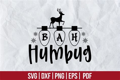 Bah Humbug Svg Design Graphic By Akdesignstorebd Creative Fabrica