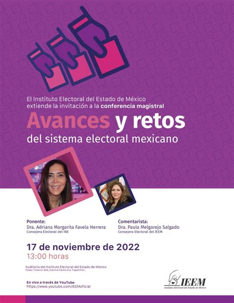 IEEM On Twitter El IEEM Te Invita Conferencia Magistral Avances Y