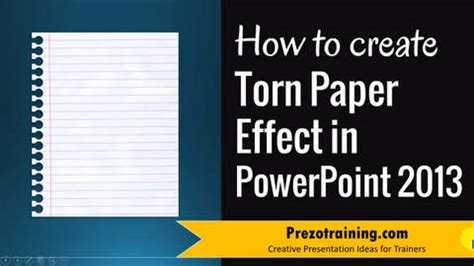 Torn Paper effect in PowerPoint – PrezoTraining