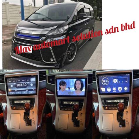 Big Screen Casing SOUNDSTREAM QLED Android 10 Inch Toyota Alphard