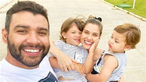 Andressa Suita Mostra Momento De Carinho Dos Filhos Gusttavo Lima