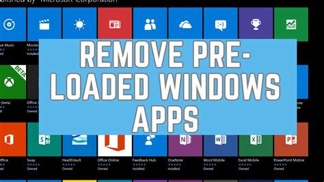 Remove Any Pre Installed Windows Apps In Minute Youtube