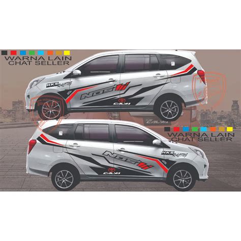 Jual STICKER STIKER CALYA STIKER CUTTING SIGRA SPORT SIDE BODY List