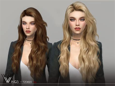 Wingssims Wings Tz0820 Sims Hair Womens Hairstyles Hair Styles