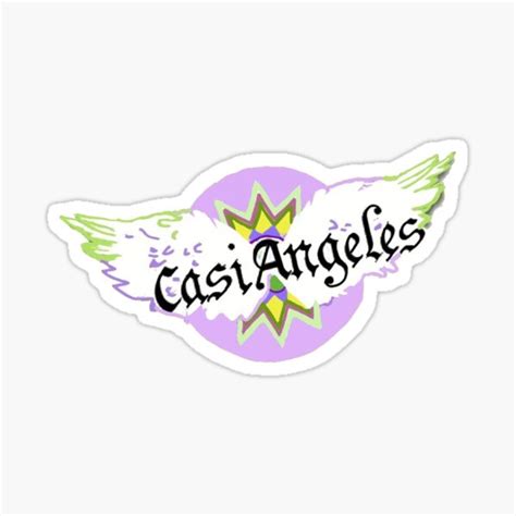 Casi Angeles Logo Sticker For Sale By Noadesignsvibes Redbubble