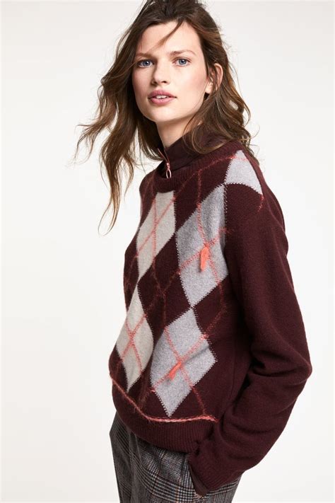 Argyle Pattern Sweater