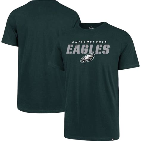 Men S Philadelphia Eagles Midnight Green Team Lockup Logo T Shirt