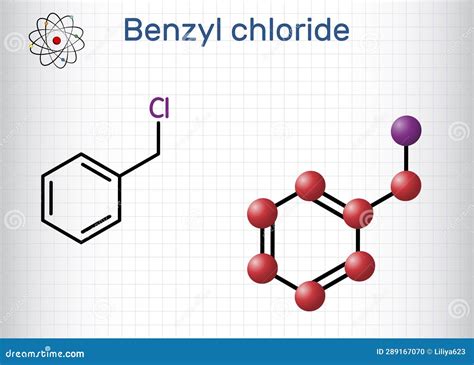 Benzyl Chloride Molecule Reactive Organochlorine Compound Molecular