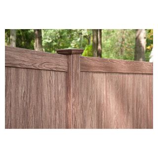 Walnut Wood Grain Pvc Vinyl Privacy Fence From Illusions Fence