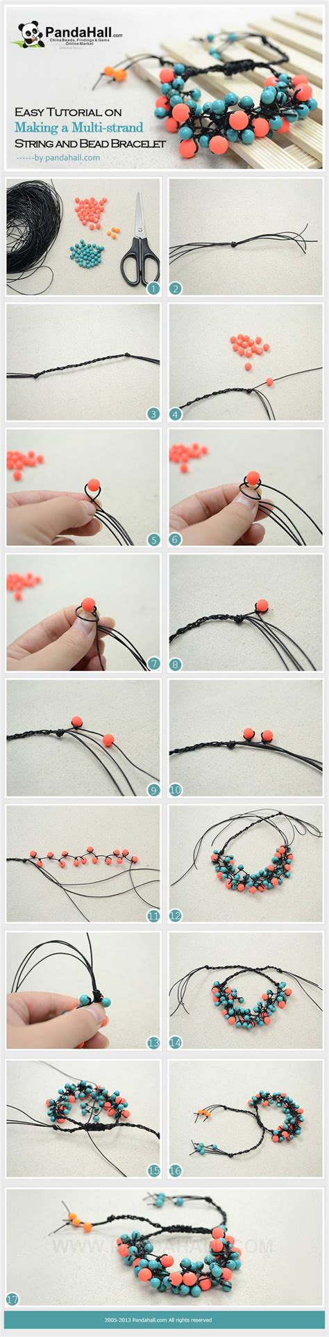 Easy Tutorial On Making A Multi Strand String And Bead Bracelet Tip