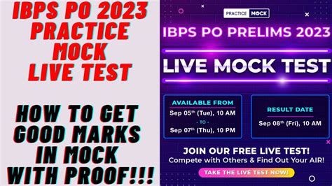 Practice Mock Ibps Po Live Mock Test Score How To Get Good Score