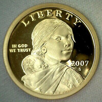 S Sacagawea Golden Dollar Native American Proof Coin Us Mint Made