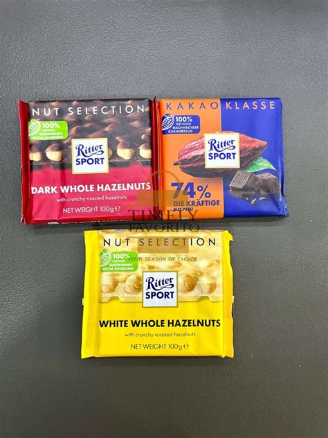 Ritter Sports Dark Whole Hazelnuts White Whole Hazelnuts 74 Intense