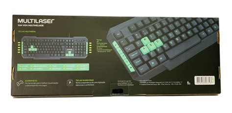 Teclado Gamer Verde Usb Tc Multilaser Mercado Livre