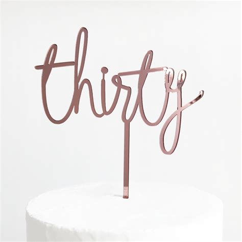 Wild Thirty Cake Topper SANDRA DILLON DESIGN