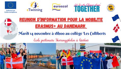 Réunion dinformation Erasmus Collège Les Colliberts