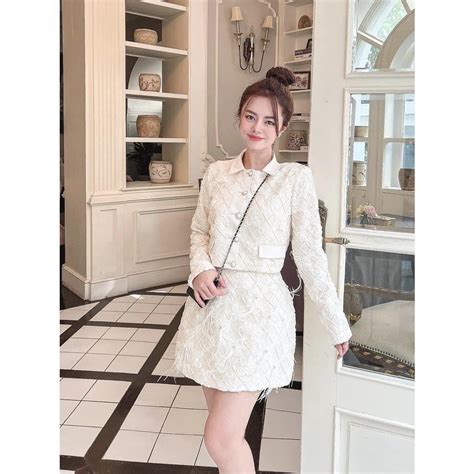 LINH CAVALI SET REN NUDE TKCC Shopee Việt Nam