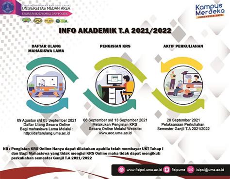 Pengumuman Pengisian KRS Online TA 2021 2022 Prodi Administrasi