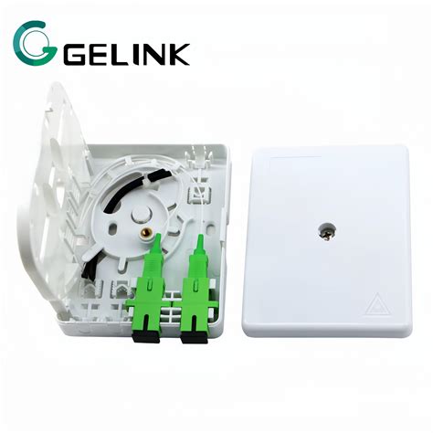 1 2core Ftb Otb FTTH Mini Fiber Optic Faceplate Small Terminal Box