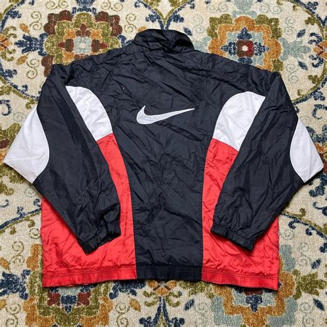 Vintage Nike Zip Up Colorblock Windbreaker Jacket Xl Depop