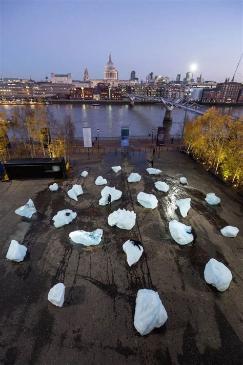 Olafur Eliasson Installs Blocks Of Glacial Ice Across London In Ice Watch