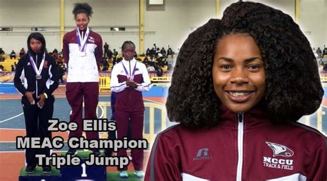 Zoe Ellis Strikes Gold For NCCU At MEAC Indoor Track Field