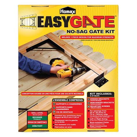 Homax Easygate 15 710 In Steel Painted Gate Hardware Kit At