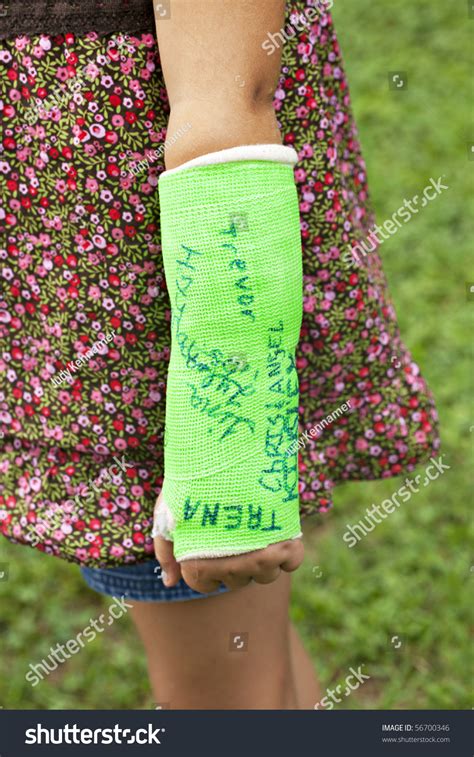 Signed Arm Cast