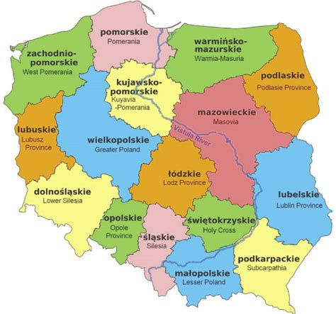 Location of provinces in Poland [35]. | Download Scientific Diagram