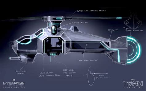 Fashion And Action Tron Uprising Light Chopper Concept Art By Daniel Simon