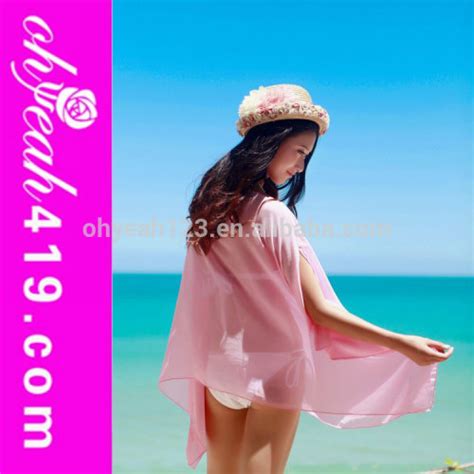 Sexy Pink Fashion Beautiful Girls Beach Wear Tunics High Quality Sexy