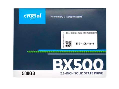 Crucial BX500 SSD 500 GB Sofmat Componentes Electrónicos