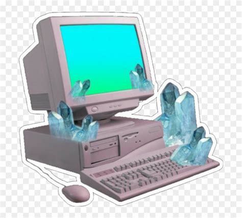 #computer #aesthetic #vaporwave #tumblr - Vaporwave Computer Png, Transparent Png - 710x678 ...