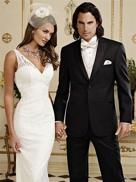 Jean Yves Black Tuxedo Satin Peak Lapel Majestic Tuxedos