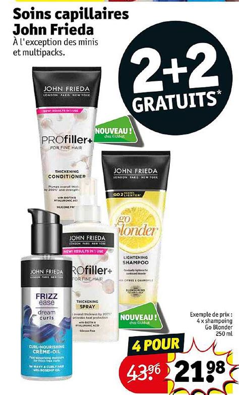 Promo Soins Capillaires John Frieda Chez Kruidvat Icatalogue Fr